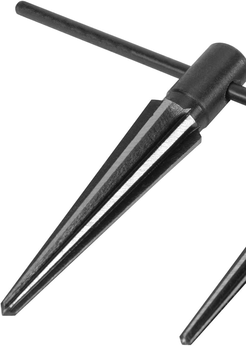 Performance Tool W2967 Tapered Reamer Set with T-Handle and Carbon Steel Contstruction to Align Holes or Remove Burrs from Pipe, Tubes, and More (2-Piece), Black image number 3