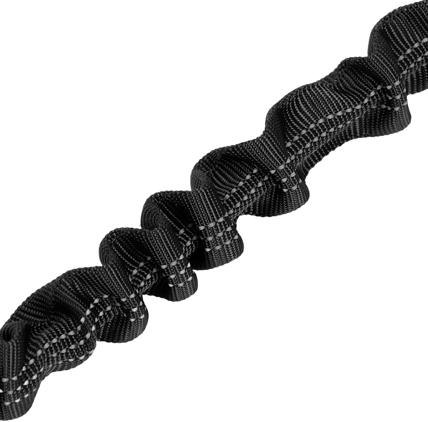 Tow Rope, Outdoor Riding Stretch Cord Flexible Ellastic Child Bike Tow Ropes to Provide Extra Boost for Mountain Kids Bike Trailer (Black) image number 4