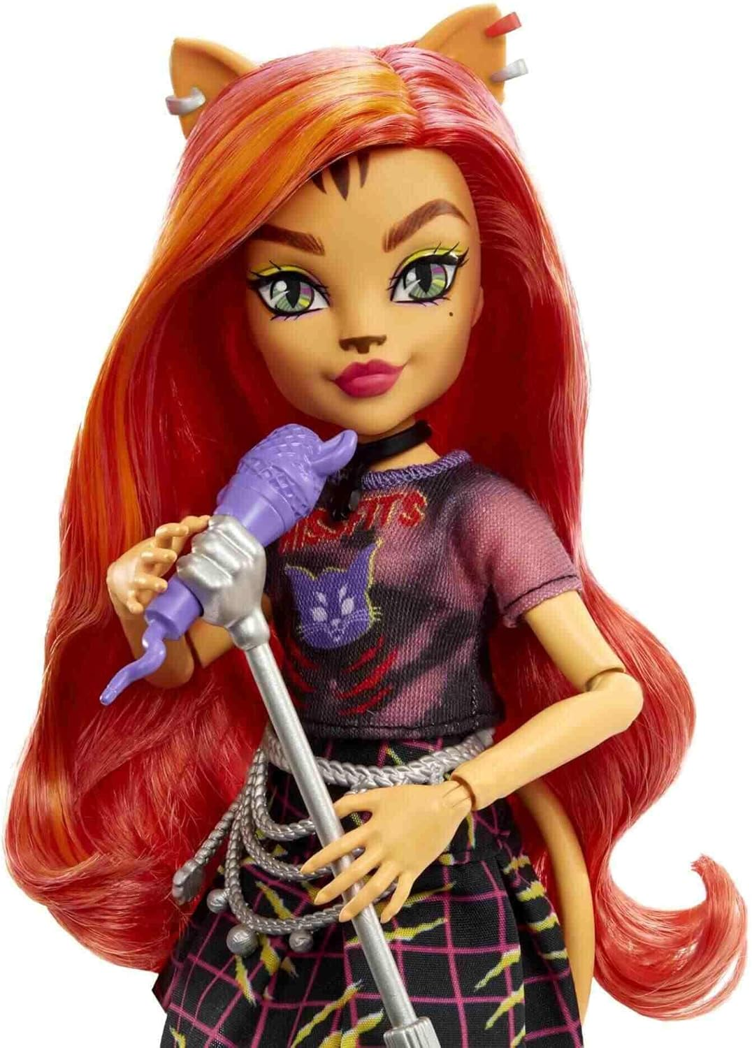 Monster High Toralei Stripe Doll (10.3 In) with Orange Hair, Pet and Accessories, for 3 Year Olds and Up image number 3