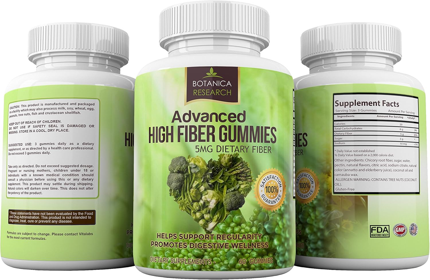Adult Fiber Gummies for Women, Men. Advanced Prebiotic Chewable Insoluble Chicory Root Extract Inulin Supplement to Promote a Healthy Vibrant Lifestyle image number 6