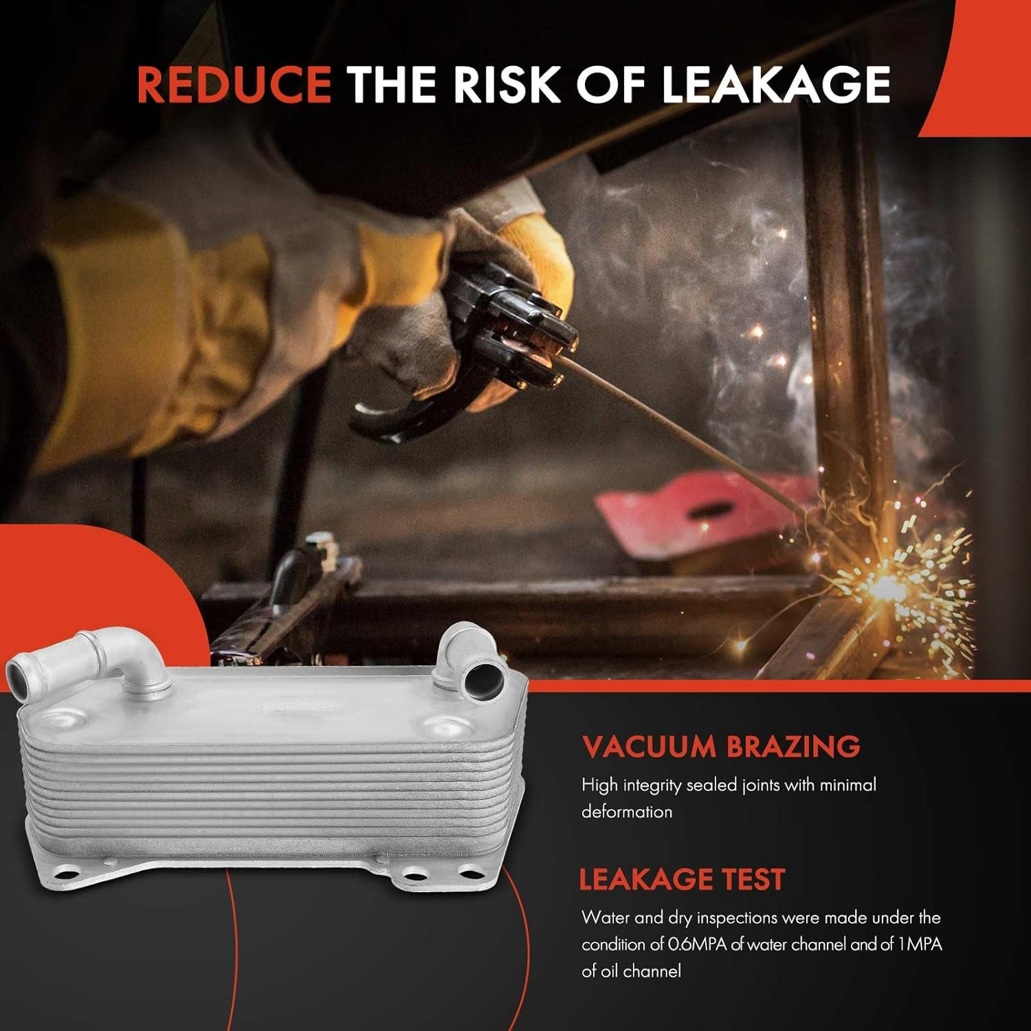 A-Premium Automatic Transmission Oil Cooler Compatible with Volkswagen Jetta 2006-2010/2012-2014 Passat Beetle CC Eos GTI Audi A3 A3 Quattro 2006-2013