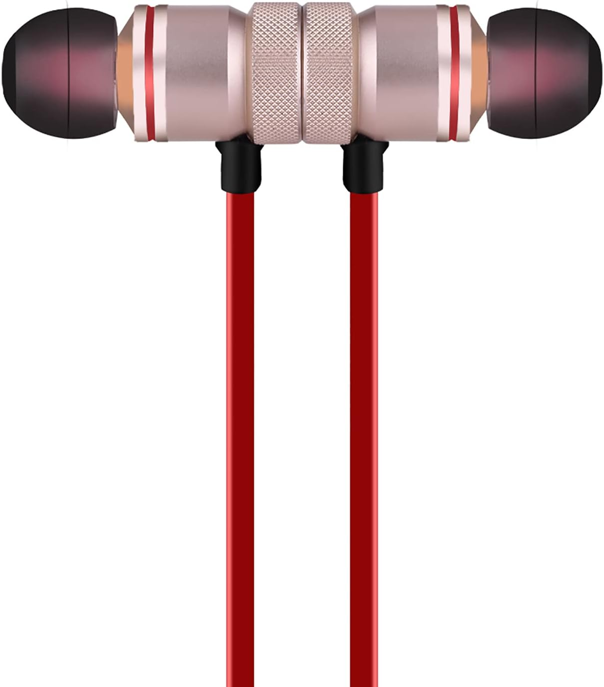 Wireless Bluetooth Sports Headphones with Built-In Magnets and Multi-Pairing V4.1 Technology for Long Standby and Talk Times on a Single Full Charge (2 Colours Optional) (Gold)