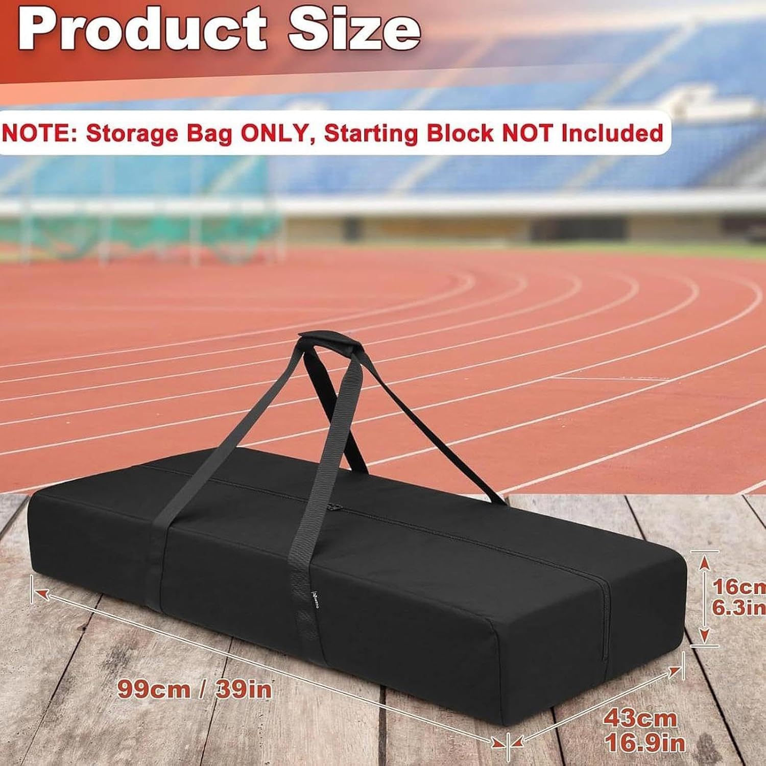 STARTIST Travel Duffel Tote Portable Starting Block Carry Bag Waterproof Gym Bag with Zippers and Handles for Travel Sports Equipment image number 6