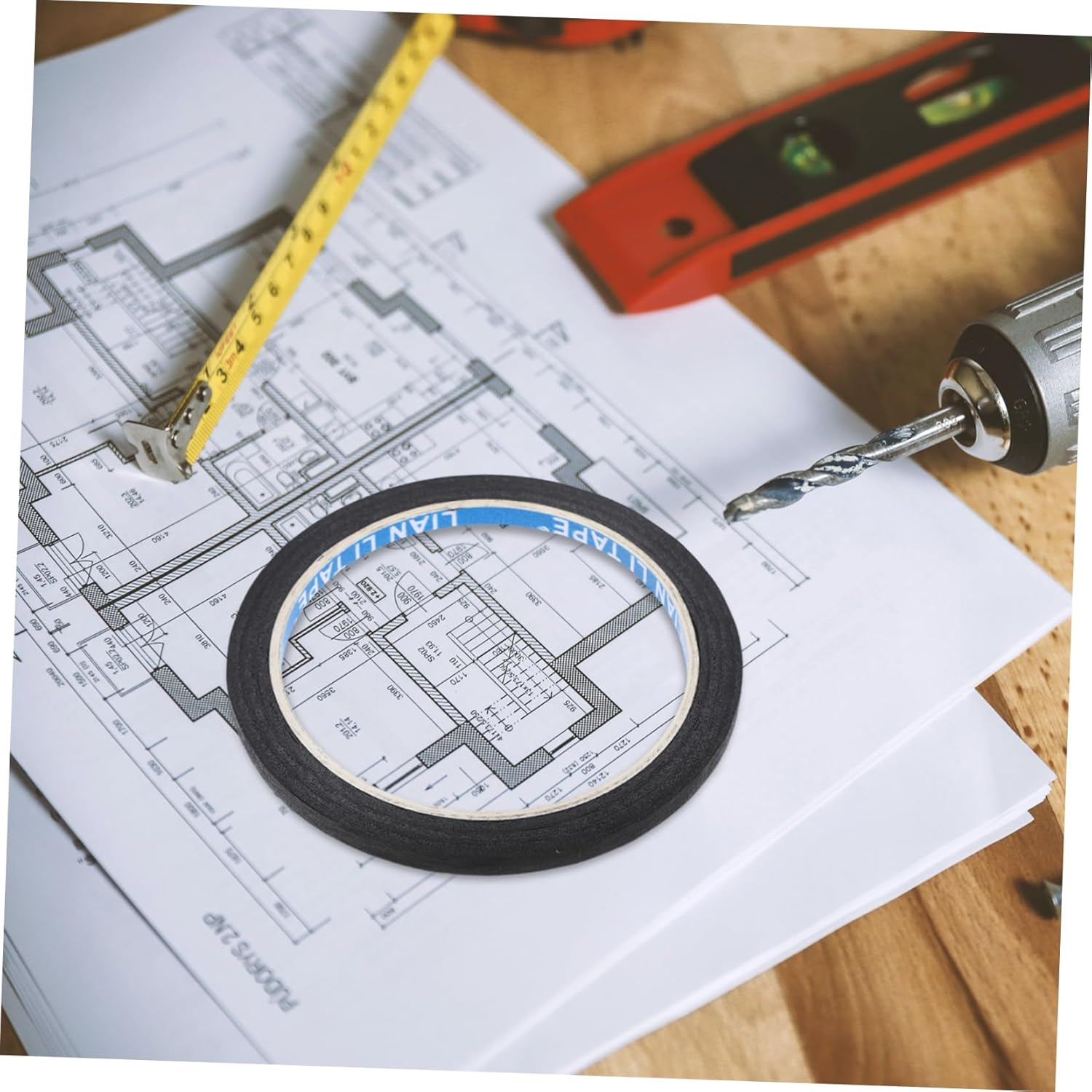 LIFKOME 10Rolls Masking Tape for Artists Car Spraying Paper Tapes Automotive Paint Supplies Strong Adhesive Versatile Applications image number 5