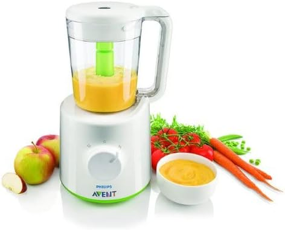 Philips Avent 2-In-1 Steamer and Blender - Steam and Blend Baby Food (Model SCF870/21)