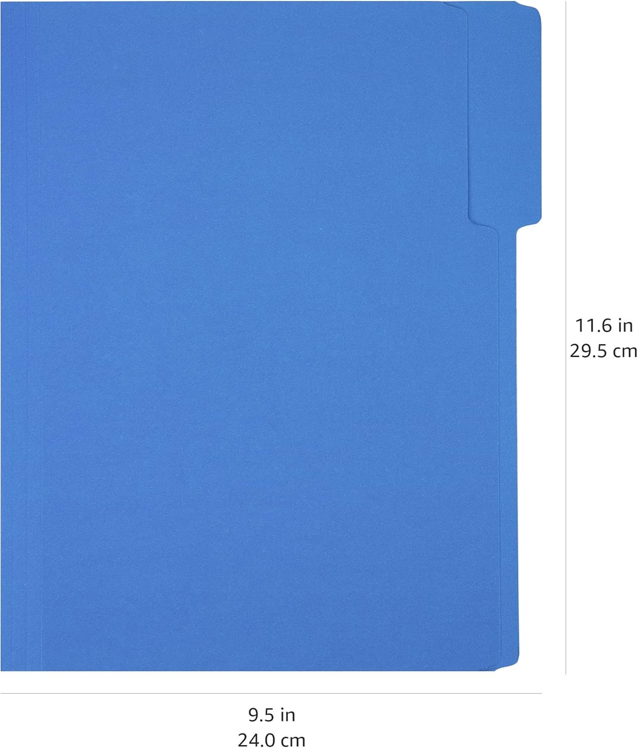 Amazon Basics File Folders, Letter Size, Heavyweight 1/3-Cut Tab Assorted Colors, 50-Pack image number 1