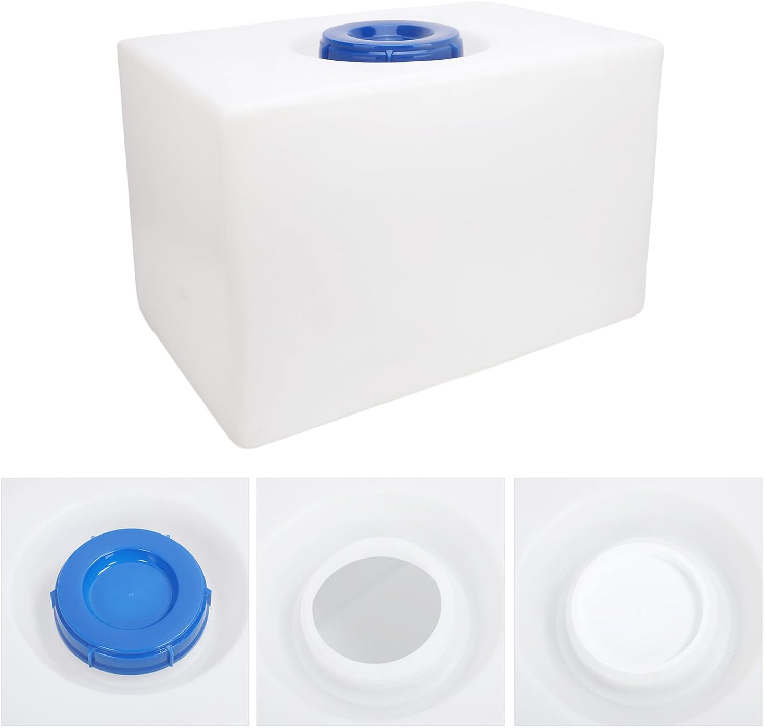 16 Gallons RV Fresh Water Tank for Drinking and Potable Water, for Campers, Trailers, and Rvs, with 130Mm Large Inlet, 21.3 X 13.6 X 13.6In