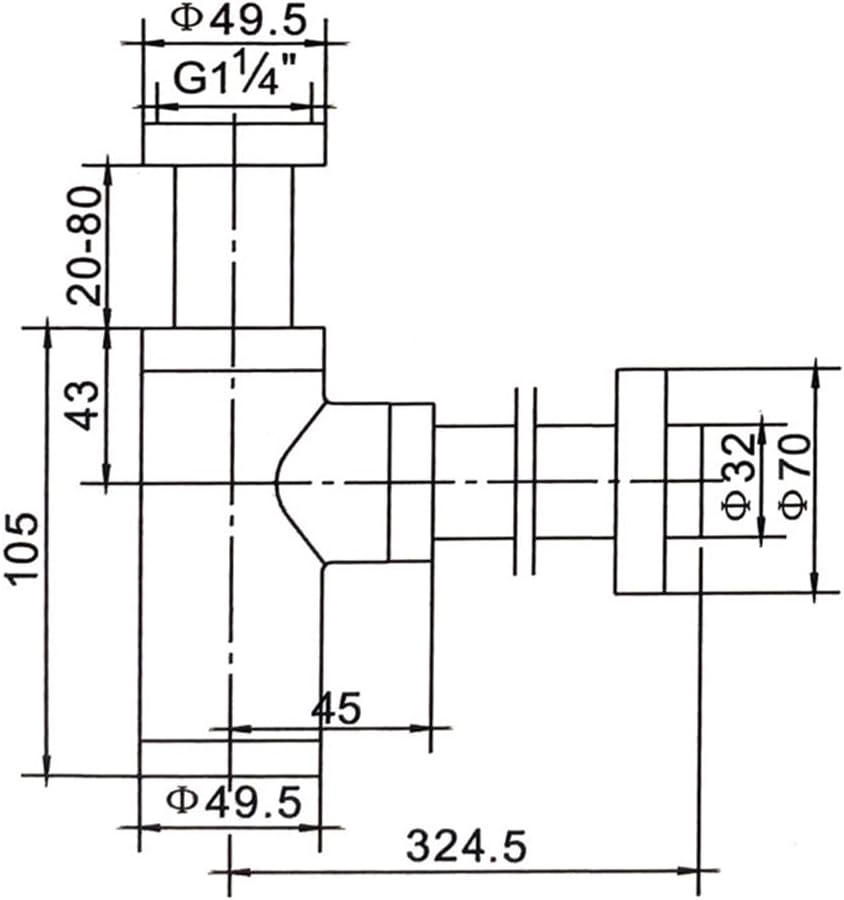 Sink Waste Bottle Trap, Pop up Basin Waste and Bottle Trap Set with 120Mm Extension Tube, Adjustable Drain Tube for Kitchen Bathroom Sinks
