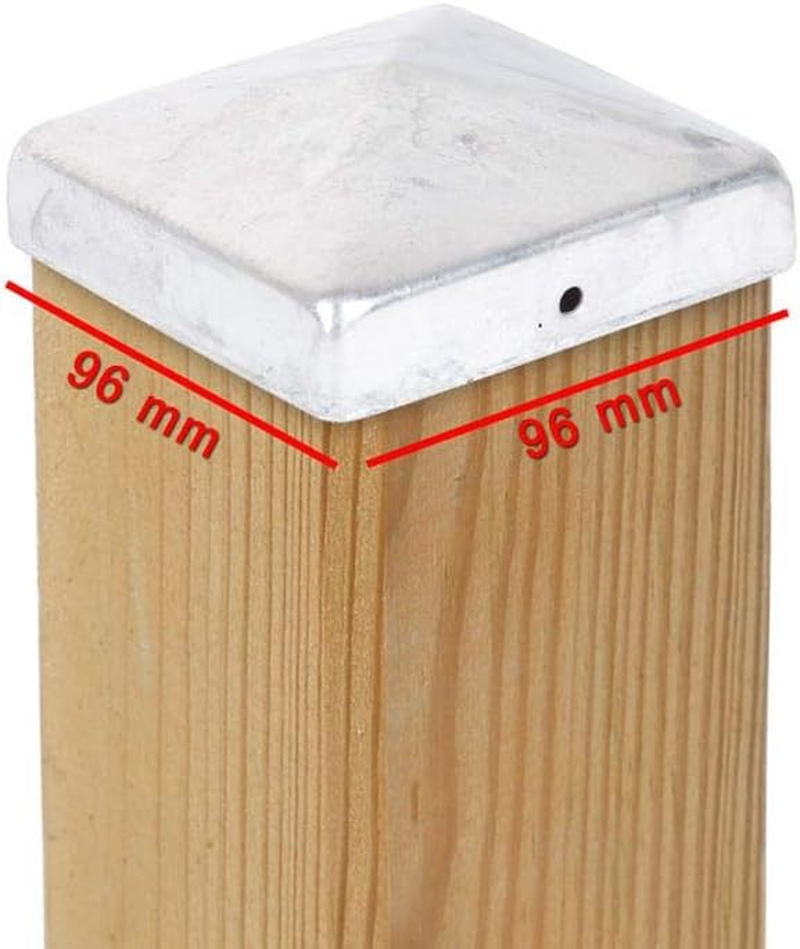 2 X Pyramid Post Caps 111 X 111 Mm Steel Hot-Galvanised image number 6