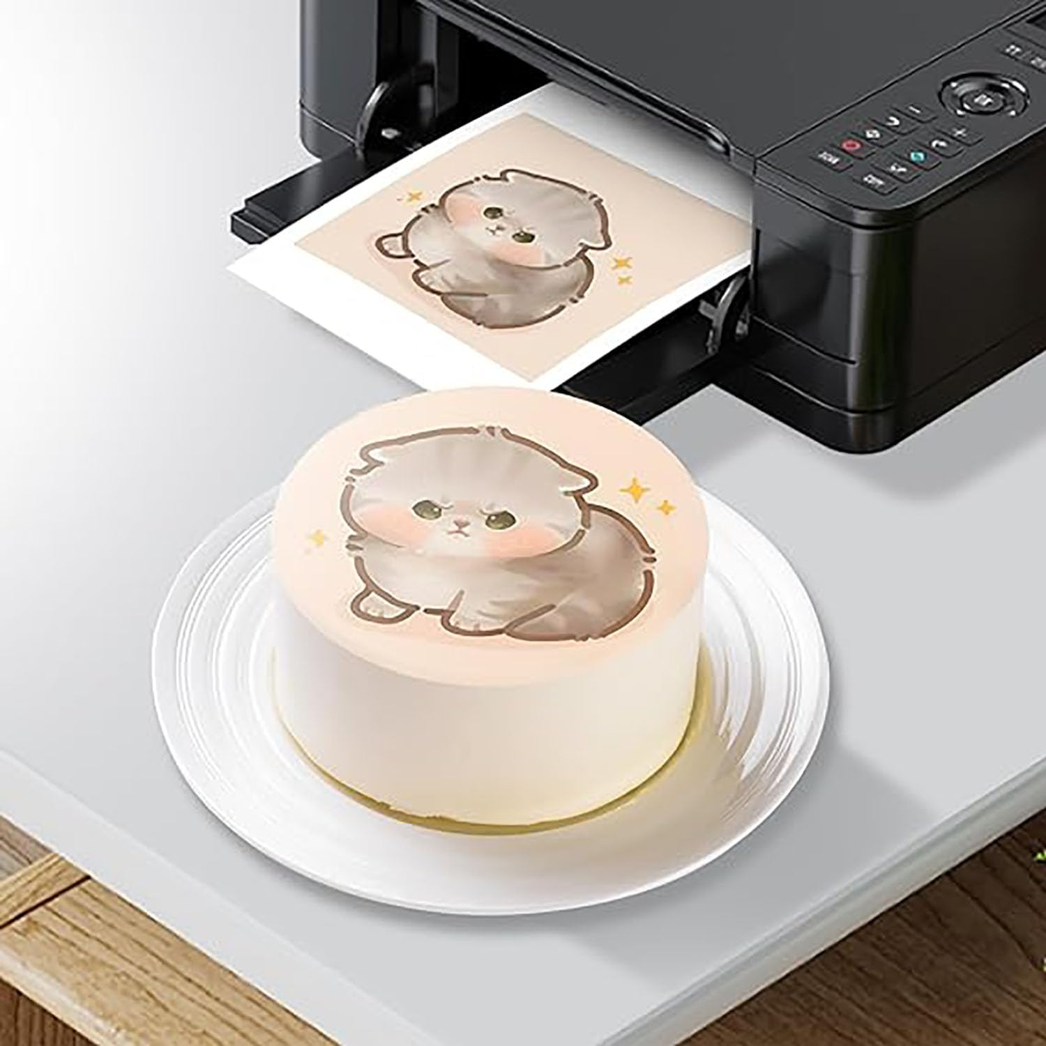 Glutinous Rice Paper: 25 Sheets in Resealable Packaging 8.2" X 11.4", A4 Size Edible White Glutinous Rice Paper for Cake Toppers, Cookies & Decoration, Glutinous Rice Paper for Printers