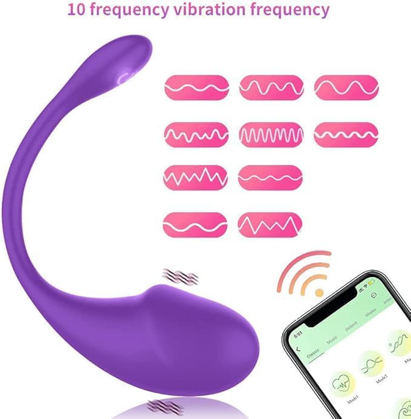 Wearable Panty G-Spot Vibrator Dildo with APP Control Adult Sex Toys with 10 Vibrations for Women, Rechargeable Clit Vaginal Stimulator Anal Nipples Massager for Solo or Couple Fun (Pink) image number 3