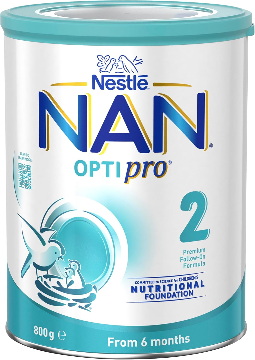 Nestl&eacute; NAN OPTIPRO 2 Premium Baby Follow-On Formula Powder, from 6 to 12 Months &ndash; 800G image number 5