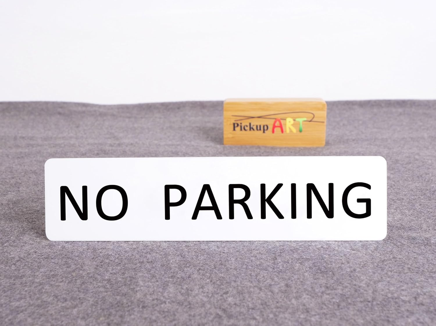 NO PARKING Sign Self Adhesive Plaque Decal Home Signs (Style 3, 50X200Mm) image number 4