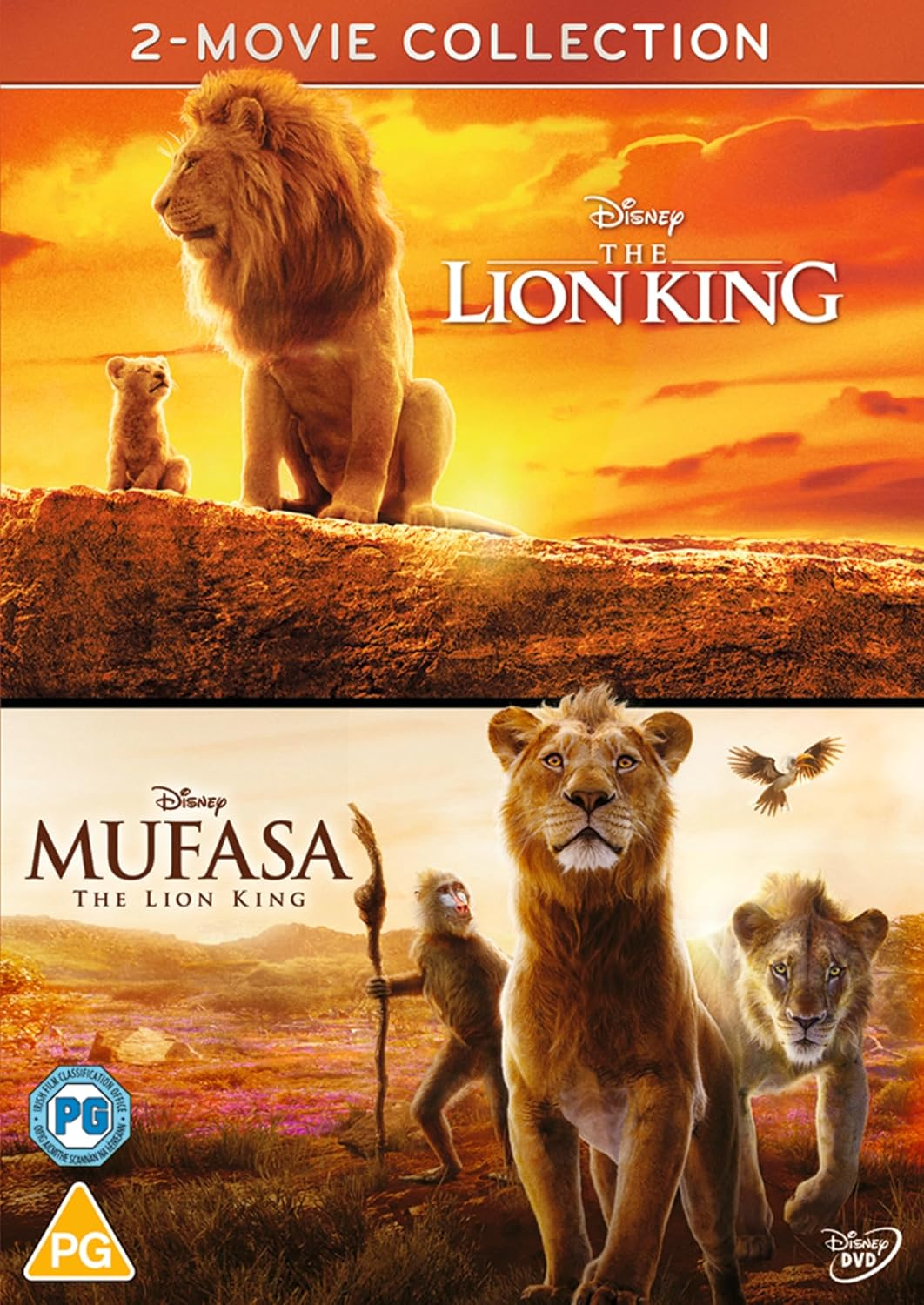 Disney'S Mufasa: the Lion King/The Lion King Double Pack (Live Action) [DVD] image number 1