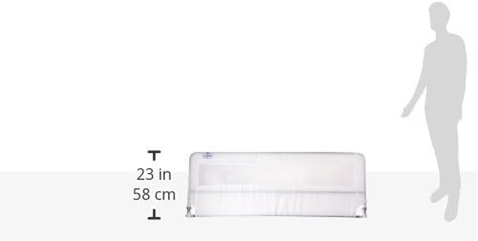 Regalo Hide Away Extra Long Bed Rail, White