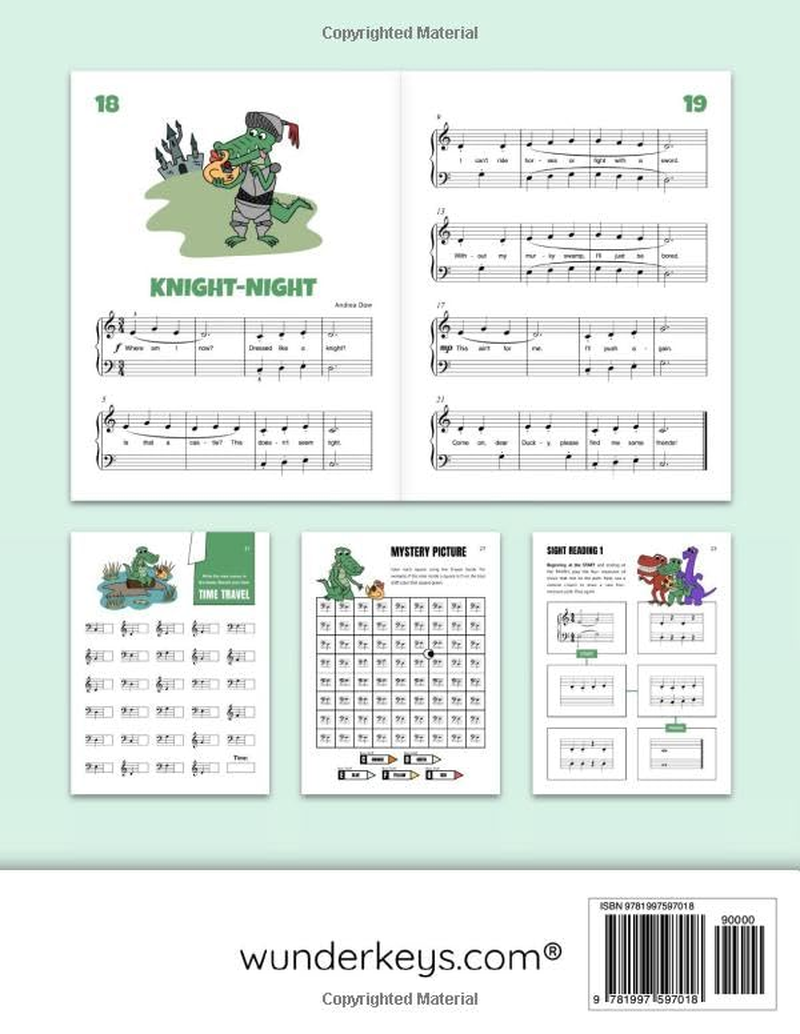 Later Gator and the Time Travel Tunes, V. U. Level L: Supplementary Songs and Activities for Early Level 1 Piano Students (Andrea and Trevor Dow'S Very Useful Piano Library)