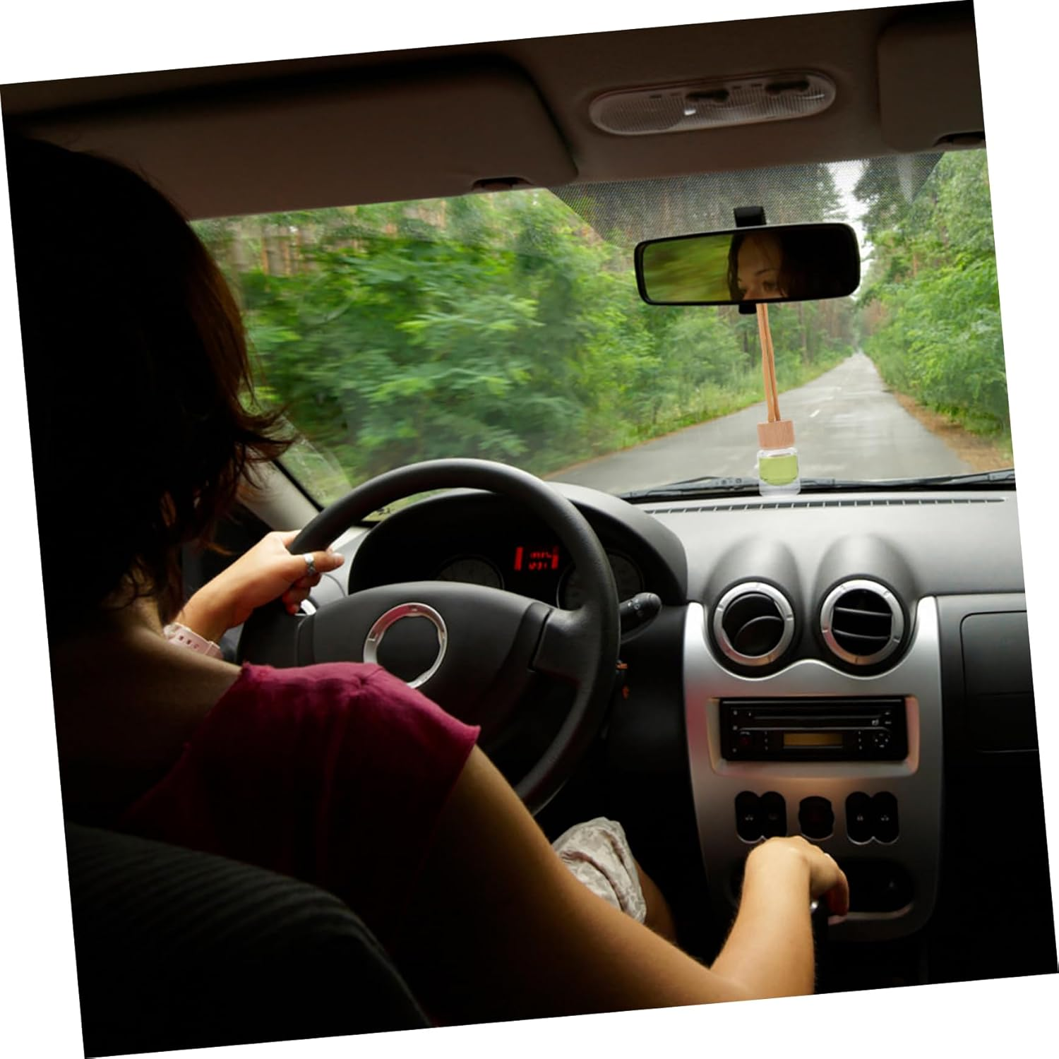 STOBAZA 10Pcs Empty Perfume Bottle Pendants Car Air Freshener Bottles Car Smell Air Freshener image number 4