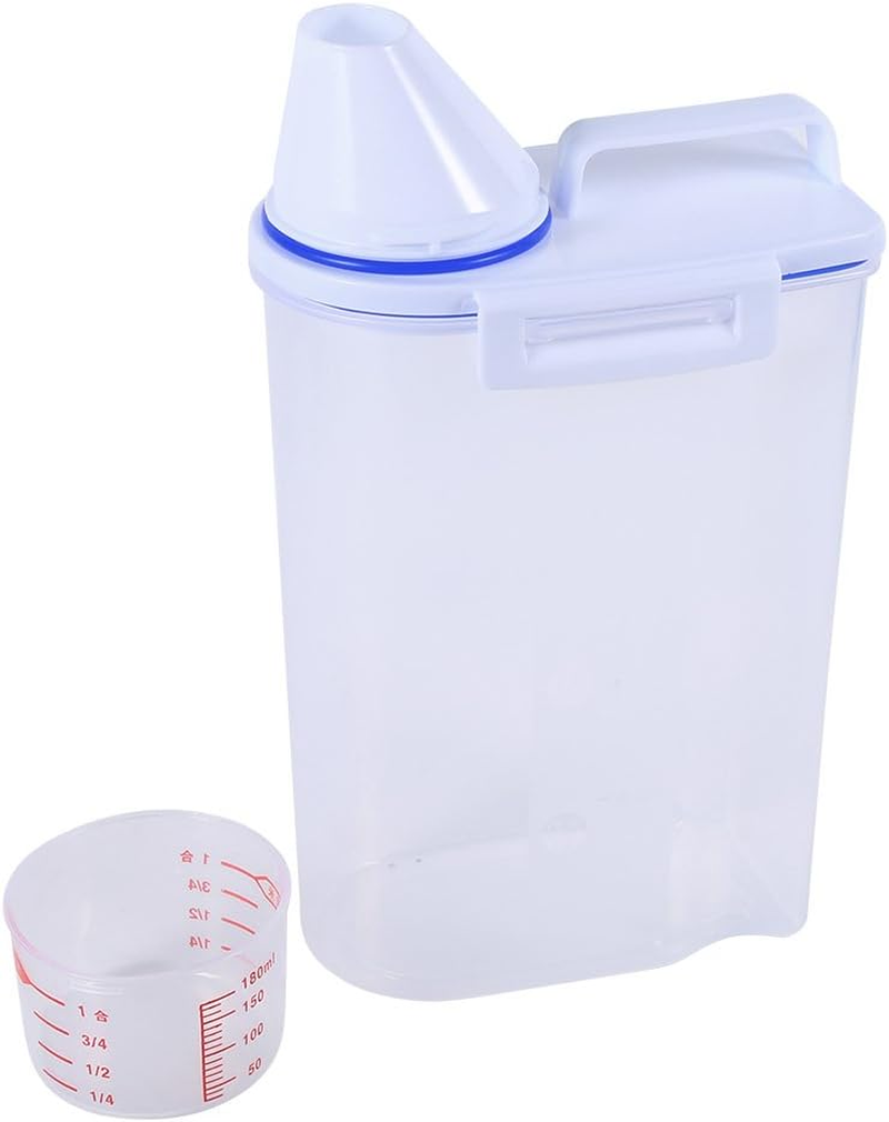 Pet Food Storage Box, Plastic Pet Food Dispenser Cat Food Dog Food Dry Food Dispenser Pet Food Container Pet Dog Food Storage Container Pet Supply image number 4