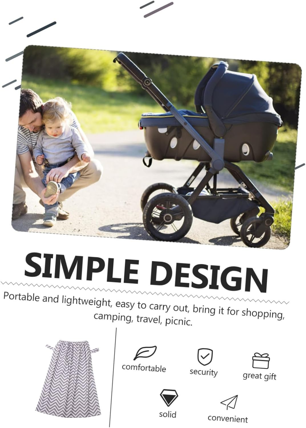 HANABASS Reusable Diaper Pail Liner Wet Bag Elastic Edge for Cloth Diaper Pail (05) image number 6