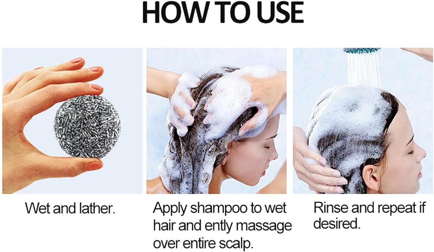 2Pcs Pure Hair Revitalization Bar,Pure Hair Darkening Shampoo Bar,Spartan - Gray Hair Reverse Bar,Hair Darkening Shampoo Bar,Reverse Grey Hair Bar Shampoo image number 6