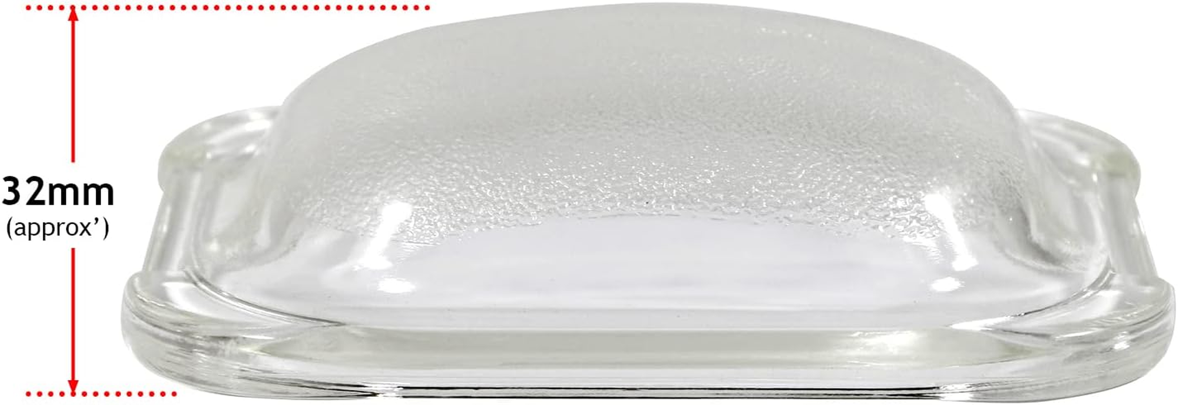 SPARES2GO Oven Light Glass Cover Lamp Bulb Compatible with Siemens 187384 00187384 image number 1