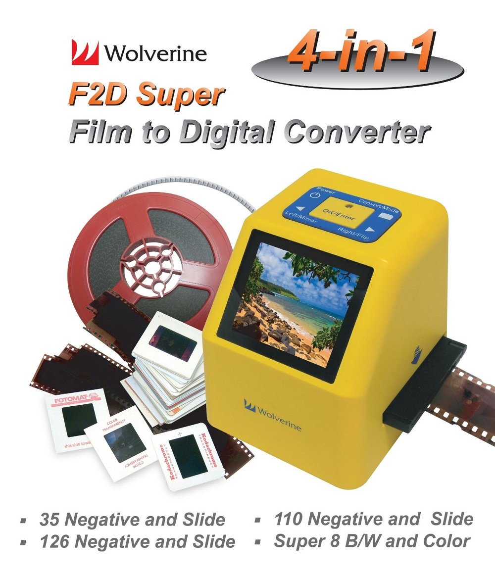 Wolverine F2D Super 20MP 4-In-1 Film to Digital Converter image number 5