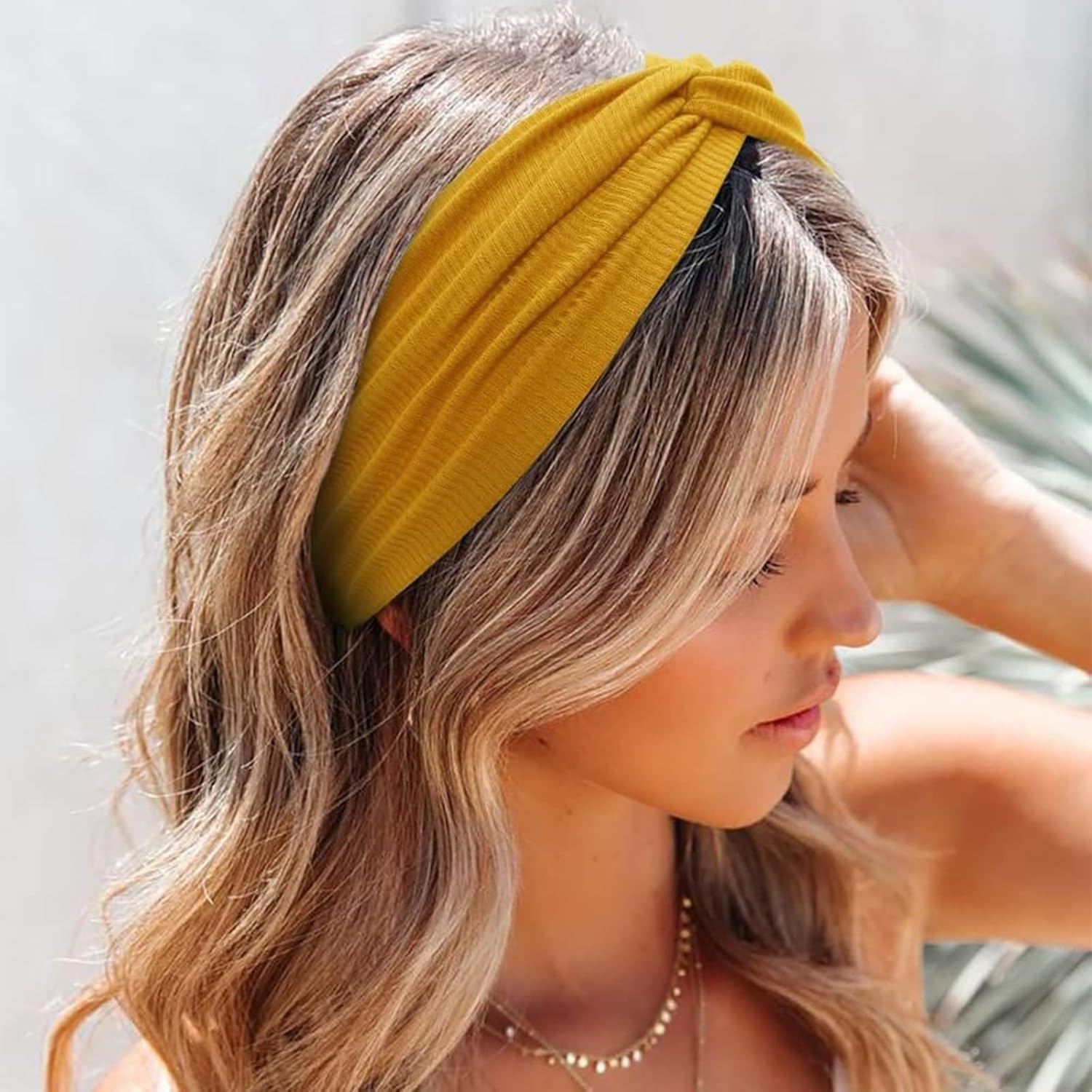 Nayyana 6 Pieces Headbands for Women Non-Slip Short Hair Running Sports Yoga Workout Elastic Hair Bands for Women Turban Hair Twist Hair Wrap for Girls image number 1