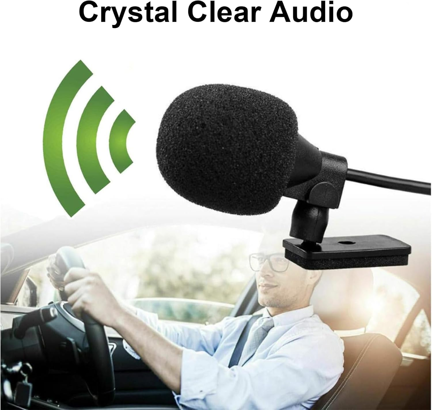 MAEZOE 2Pcs 3.5Mm Car Microphone Clip-On and Adhesive Mount with 3M Cable, Clear Audio for Car Stereo, Android Phones, Bluetooth GPS Radios, Perfect for Drivers and Rideshare image number 5