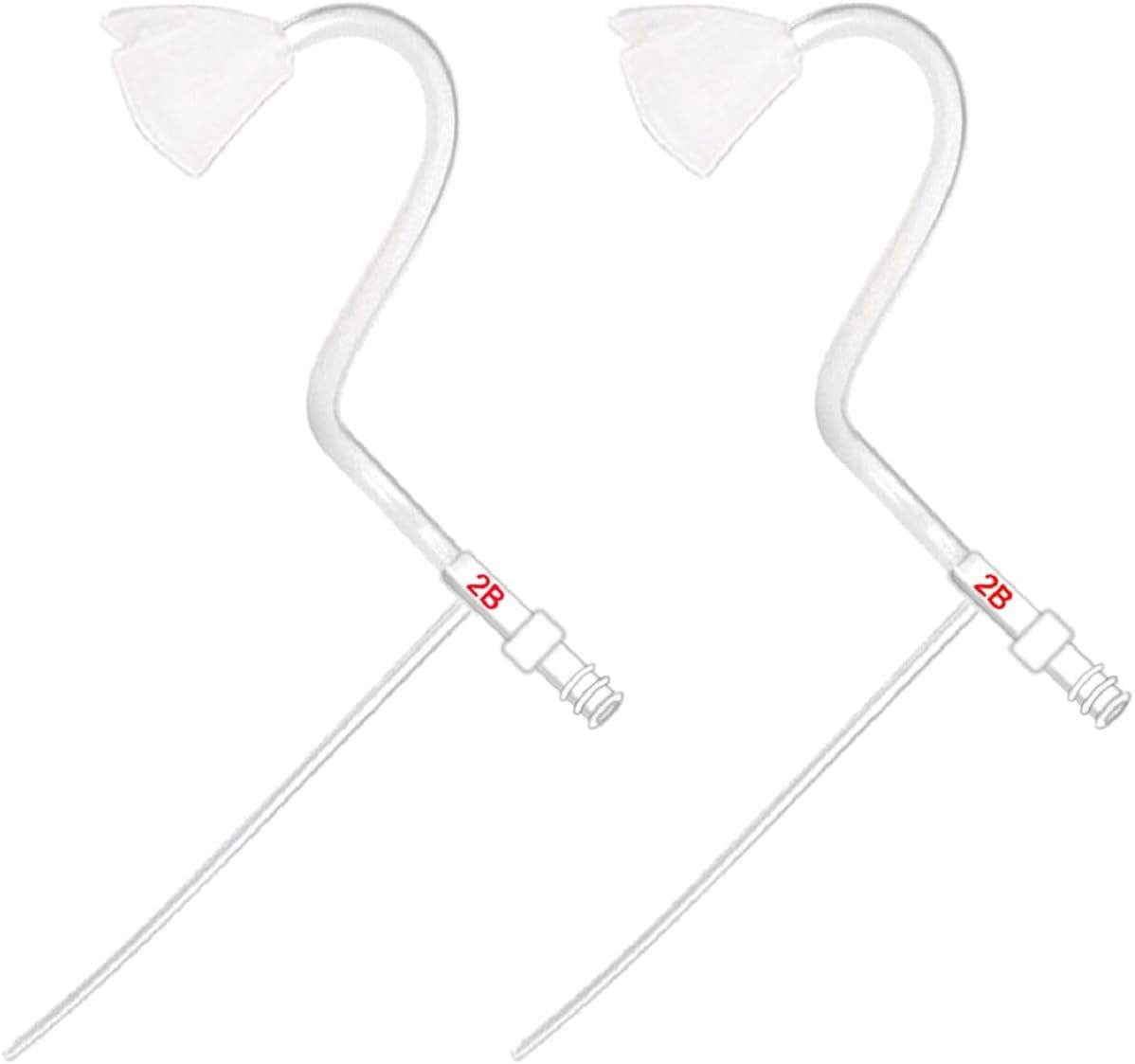 BTE Hearing Amplifier Accessories, 2 Pieces 2B Size Slim Sound Tubes for Right Ear image number 1