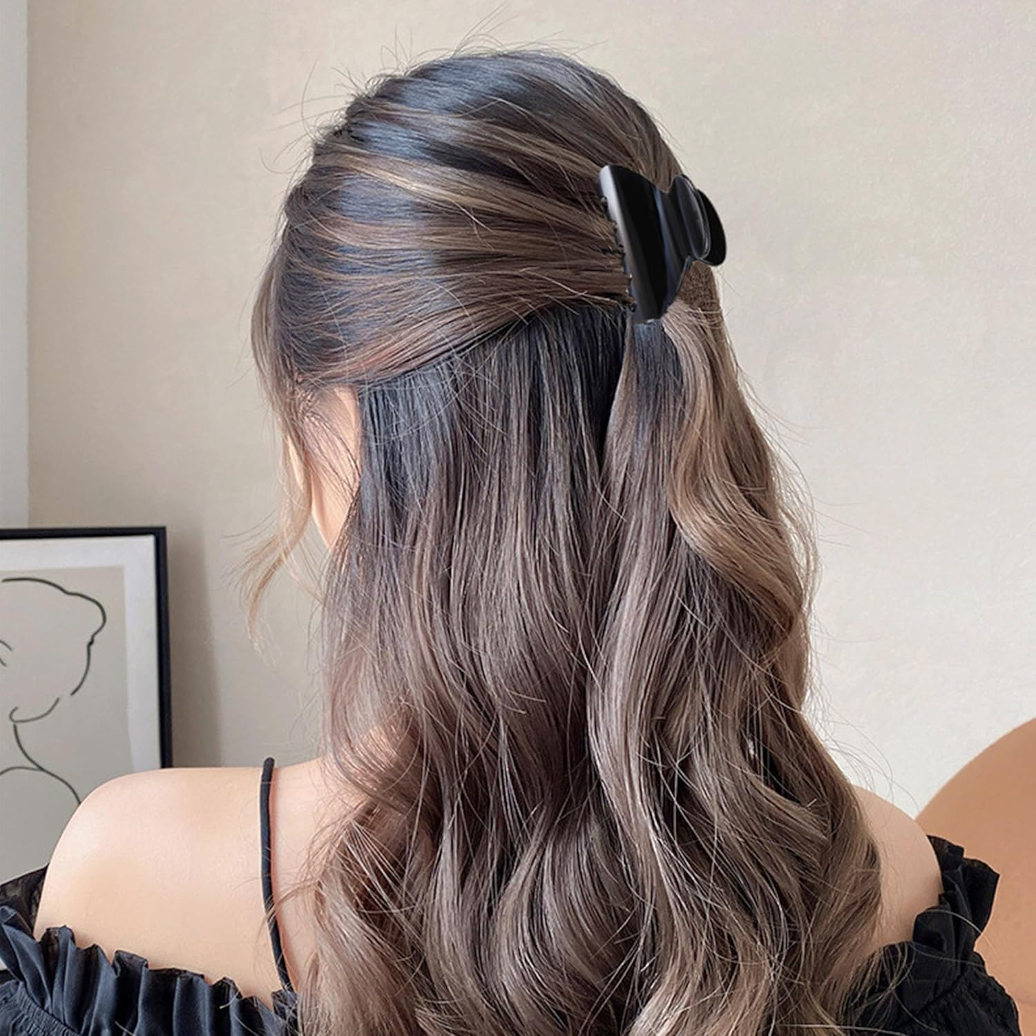 FSMILING Pack of 3 Hair Clips Small Medium Hair Clips Women'S Small for Thin and Thick Hair, Acetate Hair Clips Women'S Set for Women image number 1