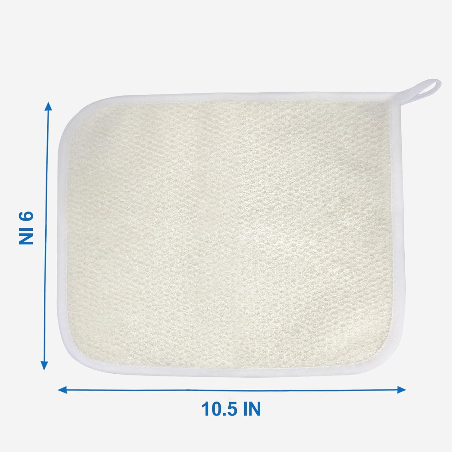 Exfoliating Washcloth (3 Pack), Shower Cloth for Body and Face Exfoliator Scrubber, Two Sides Exfoliate Shower Rag Wash Cloths Nylon Cotton Loofah Sponge Scrub Towel Estropajos Para El Cuerpo image number 6