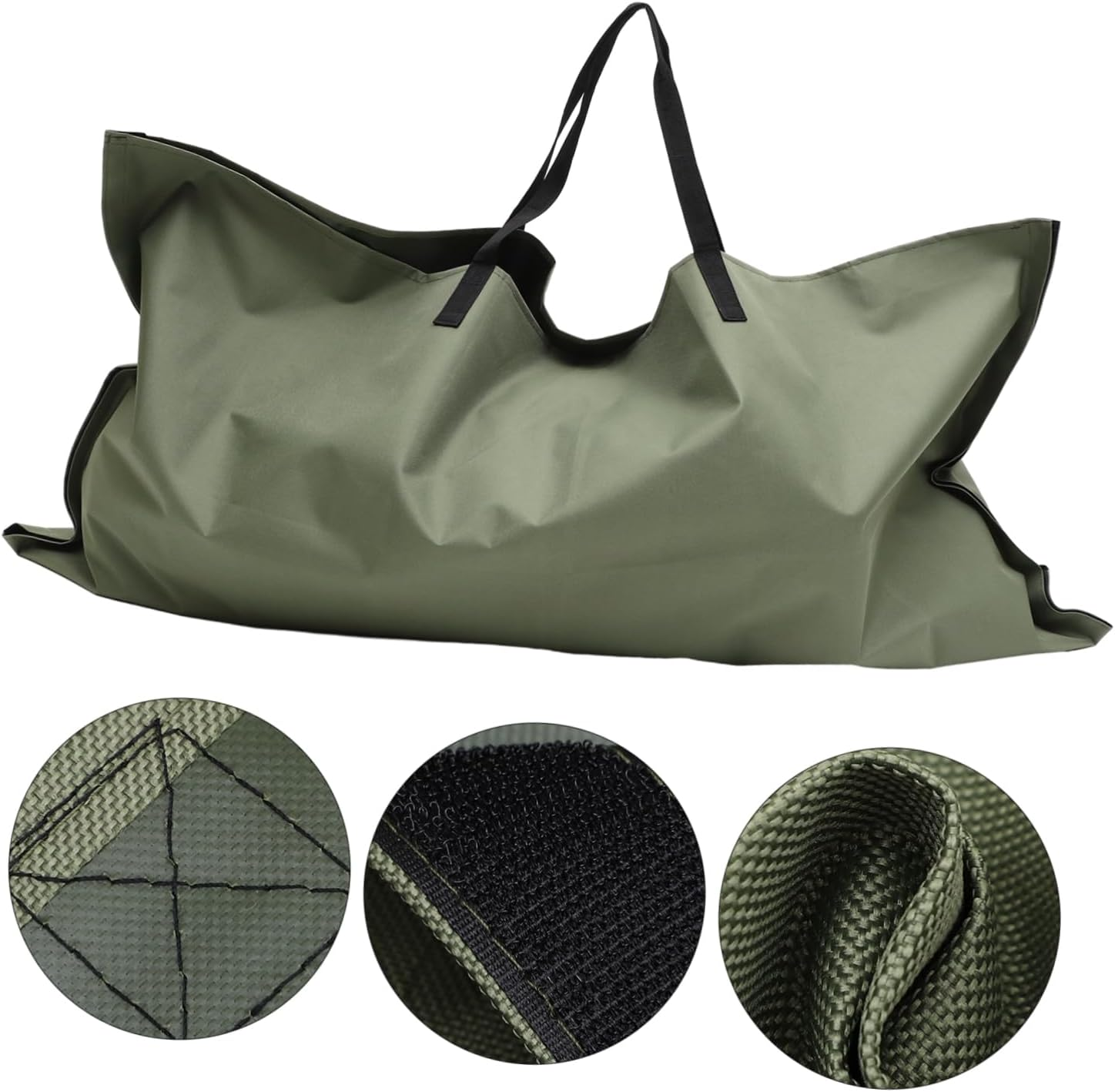 NULYLU Garden Leaf Waste Bag for Fallen Leaves and Lawn Clippings Portable Trash Container Handle Storage Pouch for Cleanup and Gardening Supply image number 6