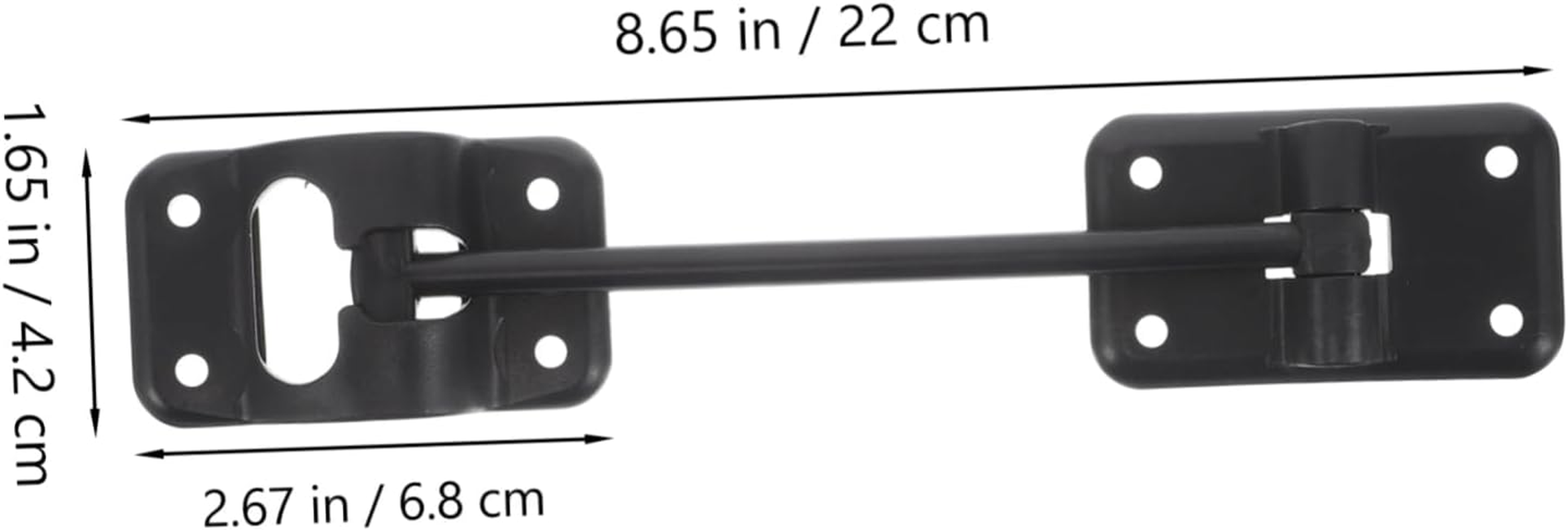 Outanaya Black Plastic Rv Door Holder with Screws Door Latch for Campers and Trailers Secure Exterior Catch Hook for Travel Vehicles Multipurpose Storage - White image number 6