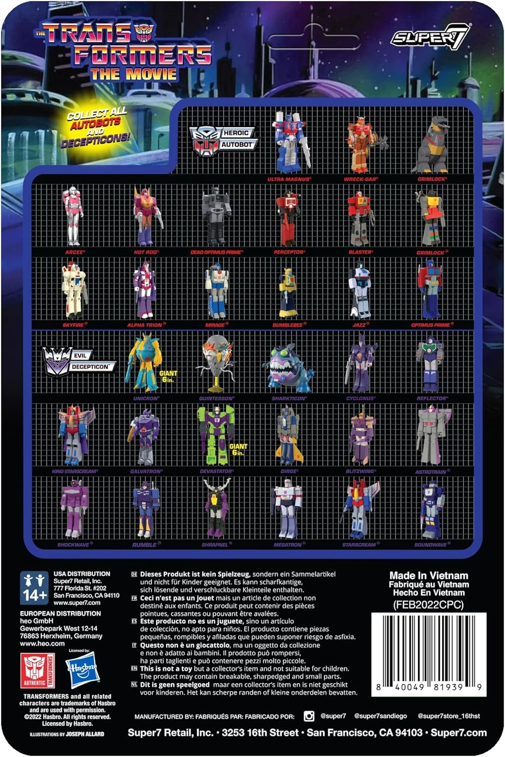 Super7 Transformers Sharkticon - 3.75 in Scale Reaction Figure image number 4