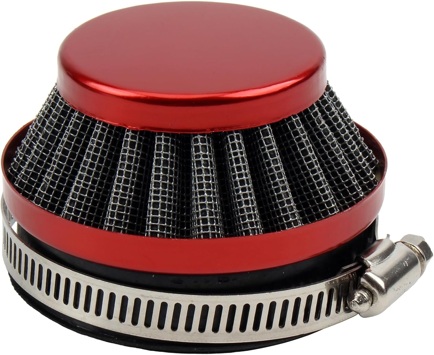 Powermotor 58Mm 60Mm Air Filter Carburetor for 2 Stroke Engine 47Cc 49Cc Carb Mini Moto Kids Go Kart Quad ATV Dirt Pocket Bike(Silver)