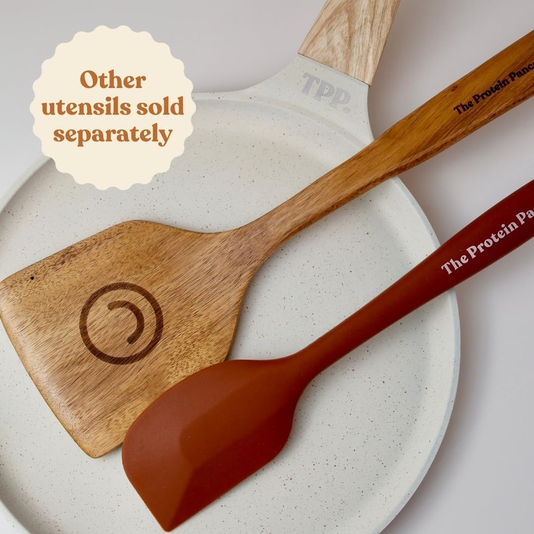 Ceramic Pancake Pan 25Cm Natural Ceramic Coating PFOA Free Dosa Pan Crepe & Omelette Pan Flat Skillet Tawa Griddle with Ergonomic Handle + Induction Compatible image number 1