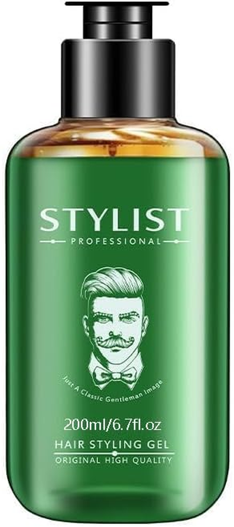 Men&rsquo;S Hair Styling Gel, Long-Lasting Moisturizing & Strong Hold & Shine with No Residue & Easy Wash - Retro Greaser & Fragrance-Free - 6.7Oz/200Ml image number 5