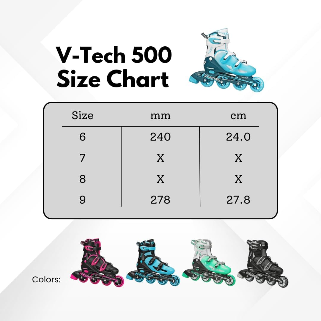 Roller Derby Vtech/Cobra Inline Skates with Adjustable Sizing for Kids, Teens, and Adults image number 6