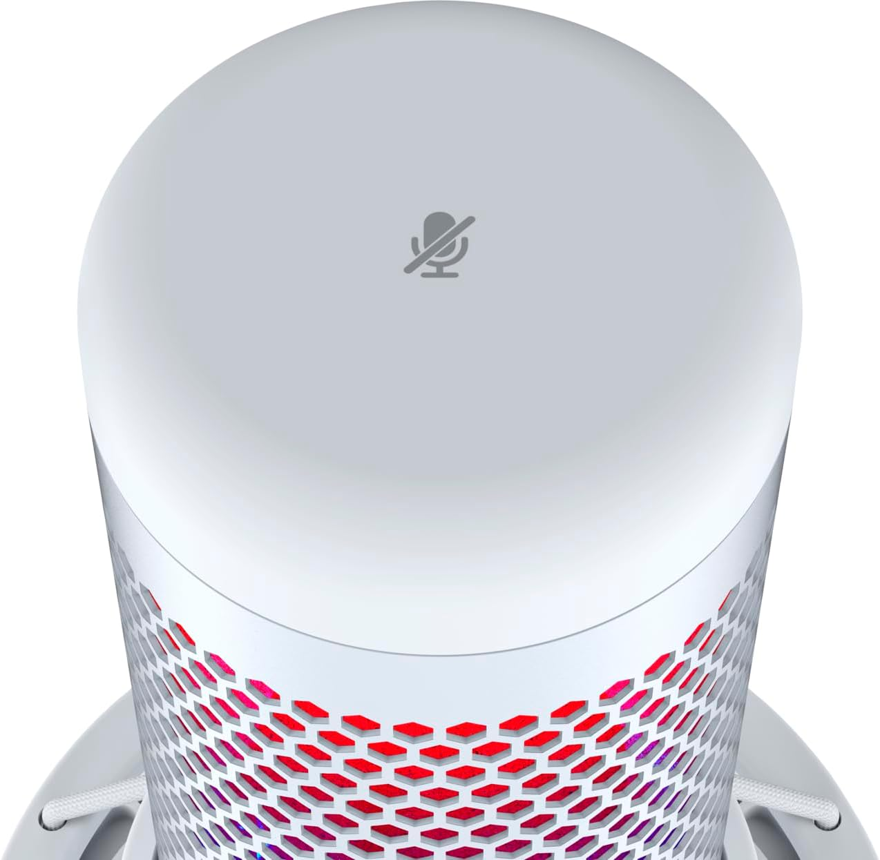 Hyperx Quadcast S Wired Multi-Pattern USB Electret Condenser Microphone, White