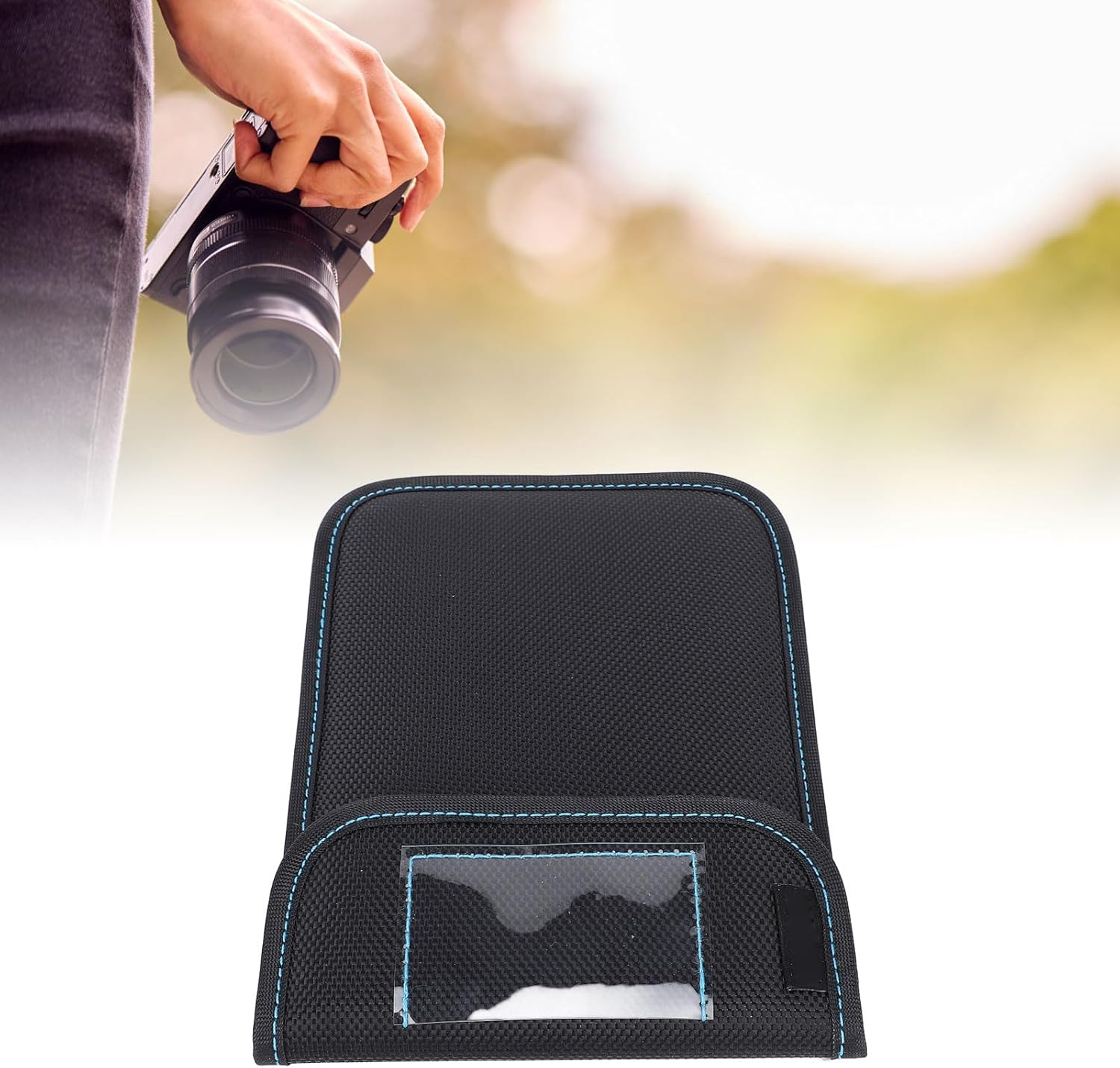 Yanmis Lens Filter Case, 4 X 5.65 Inch Camera Lens Filter Carry Case, Wallet, Photography Filter Holder, Waterproof, Dustproof, Scratch-Resistant, Filter Bag, #811, Briefcase image number 5