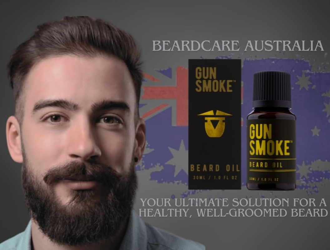 Beard Oil by Beardcare &ndash; Conditioning Oil for Beards, Goatees & Moustaches (30Ml) &ndash; Jojoba & Argan Oil Softener to Stop Itch and Enhance Softness (30, Gun Smoke) image number 5