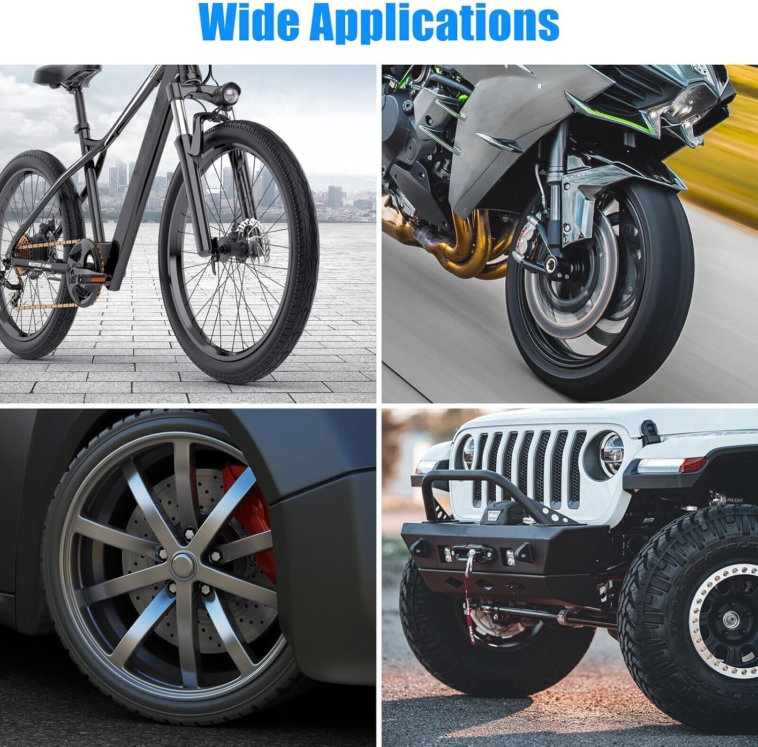 Tire Repair Patch Tools Wheel Strong Tire Patch Roller Kit Tungsten Steel Buffing Repair Buffing Whee Tire Buffing Wheels Repair Buffing Wheel for Car Tire Grinding Polishing Accessories Kit image number 5