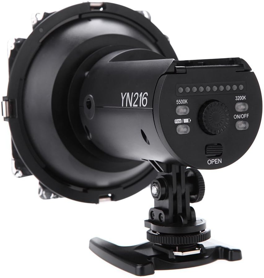 Yongnuo YN216 YN216 Pro LED Video Light Canon Nikon DSLR Cameras DV and Video Cameras 3200K-5500K Color Temperature + WINGONEER NP-F770 Battery and Battery Charger