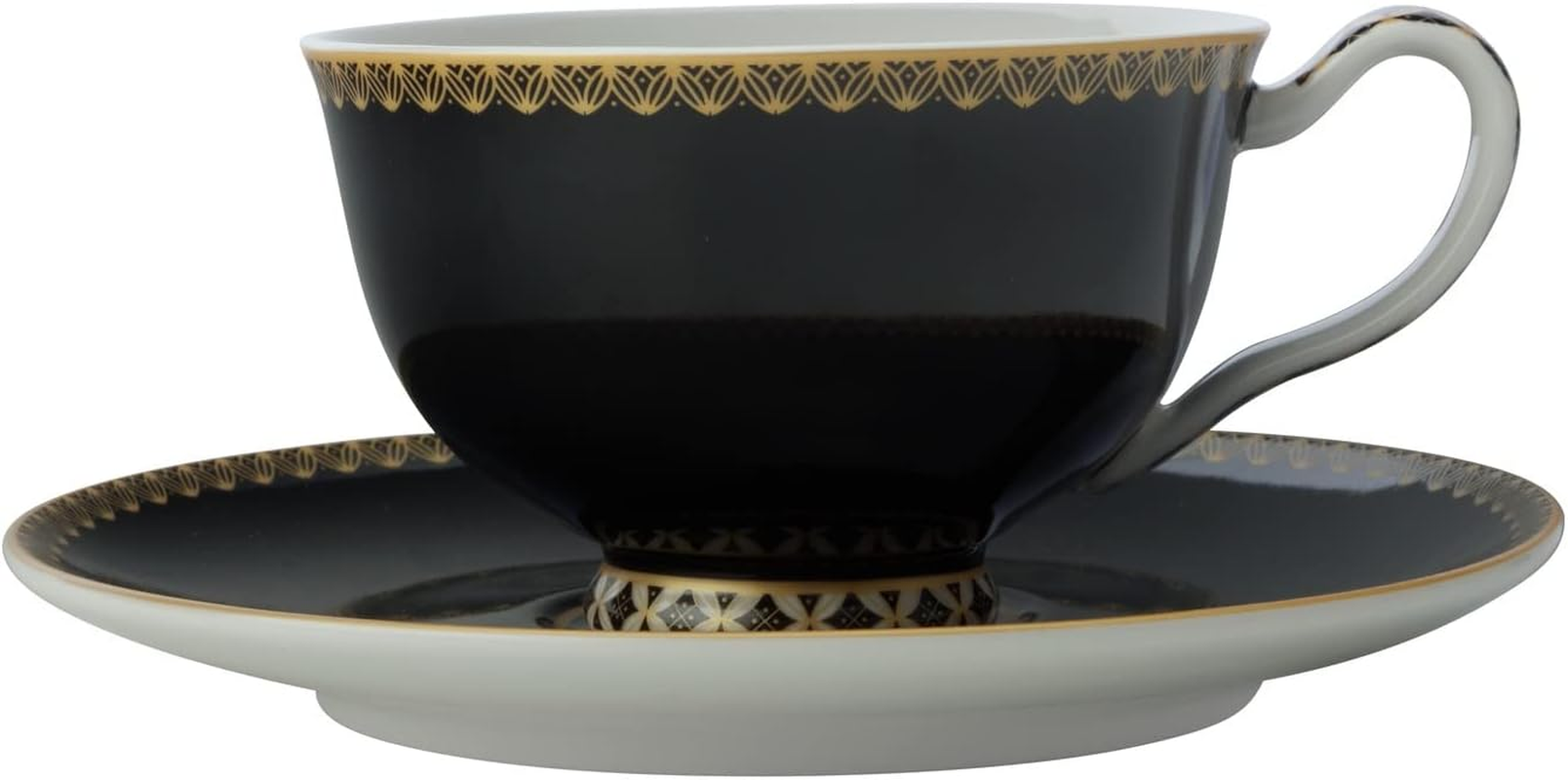 Maxwell & Williams Teas & C'S Silk Road Footed Cup & Saucer 200ML White Gift Boxed