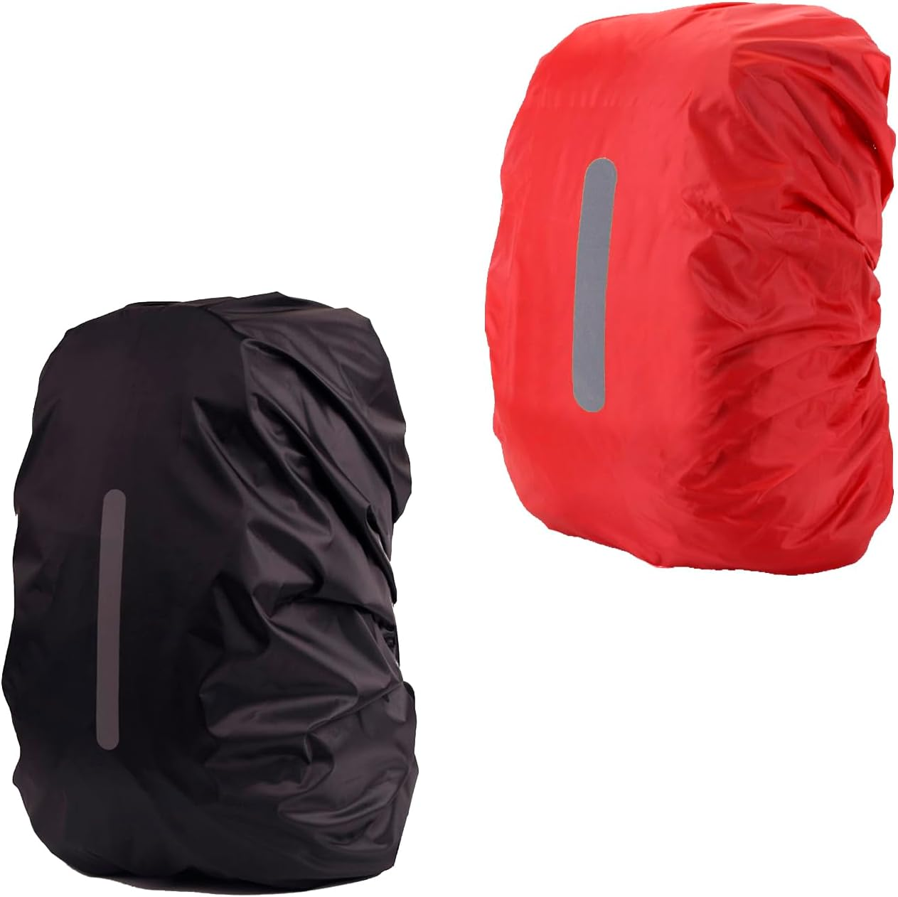 MOPHOEXII 2 Pack Waterproof Rain Cover for Backpack, Backpack Rain Cover with Reflective Strip，Rucksack Rain Cover for Bicycling/Hiking image number 6