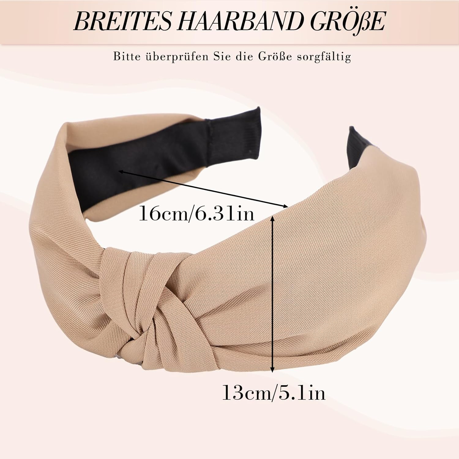 Pack of 6 Women'S Headbands, Knotted Headbands, Make-Up, Non-Slip Headband for Women and Girls image number 3