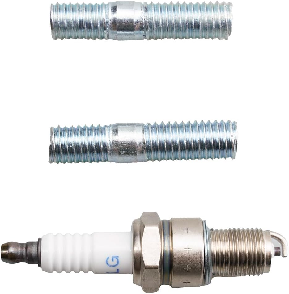 Jjing Muffler Exhaust Pipe Kit for Honda GX340 GX390 GX420 11Hp 13Hp 16Hp Engine Harbor Freight Predator 420Cc Champion 389Cc 420Cc 439Cc Engine