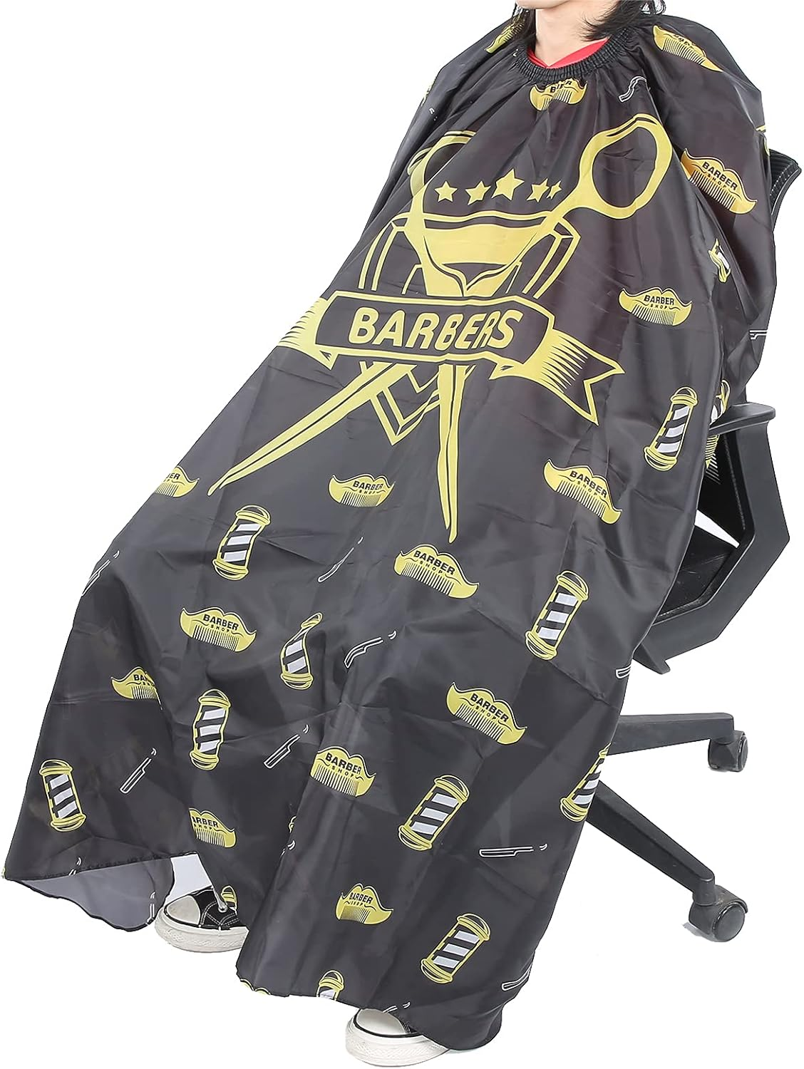 Salon Barber Cape Set,Salon Hairdressing Cape Professional Hairdresser Hair Cutting Gown Barber Shop Cape Hairdresser Hair Apron for Men Women Kids Hairdressing