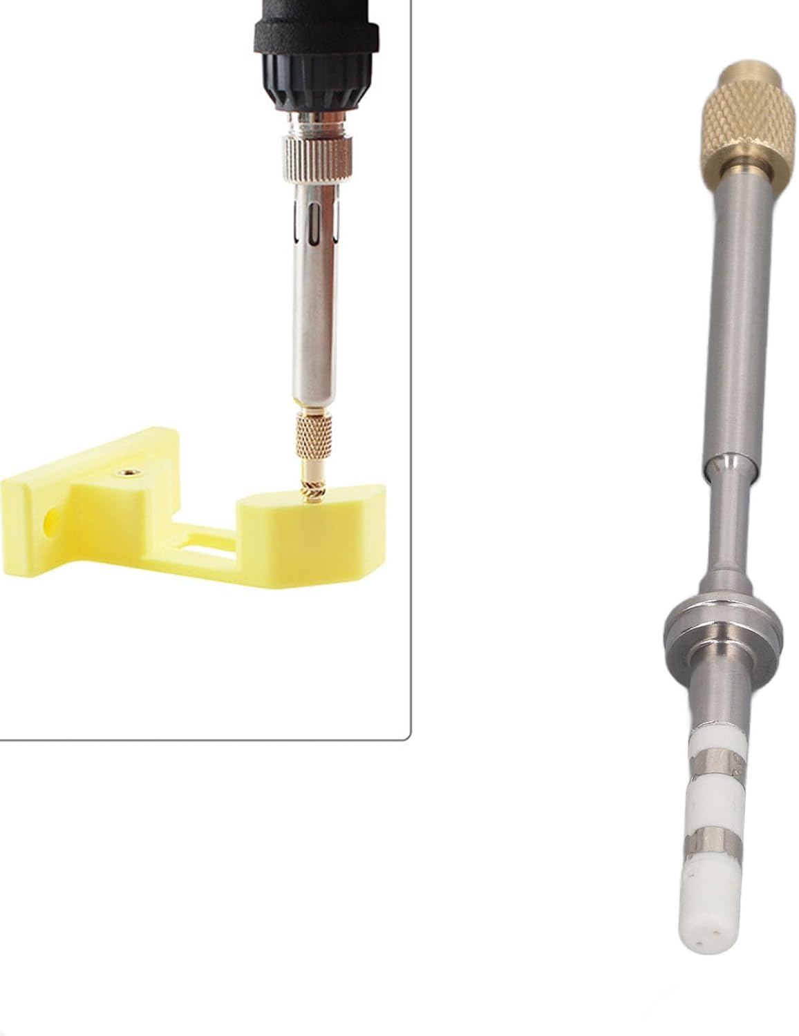 Heat Set Insert Tool M2 M2.5 M3 M4 M5 M6 M7 M8 Hot Melt Brass Nut Embedded Insertion Tip Adapter Kit 3D Printed Parts for TS100/101, TS100 TS101 Soldering Iron Tips