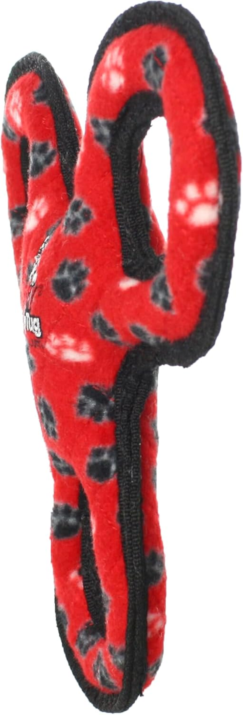 Tuffy Interactive Play Dog Squeaker Toy, Red image number 2